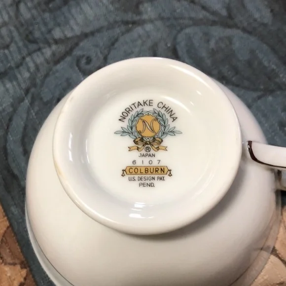 ❤️EUC❤️Vintage Noritake Porcelain “Colburn” pattern, 2 cups and 2 saucers. - Picture 5 of 5